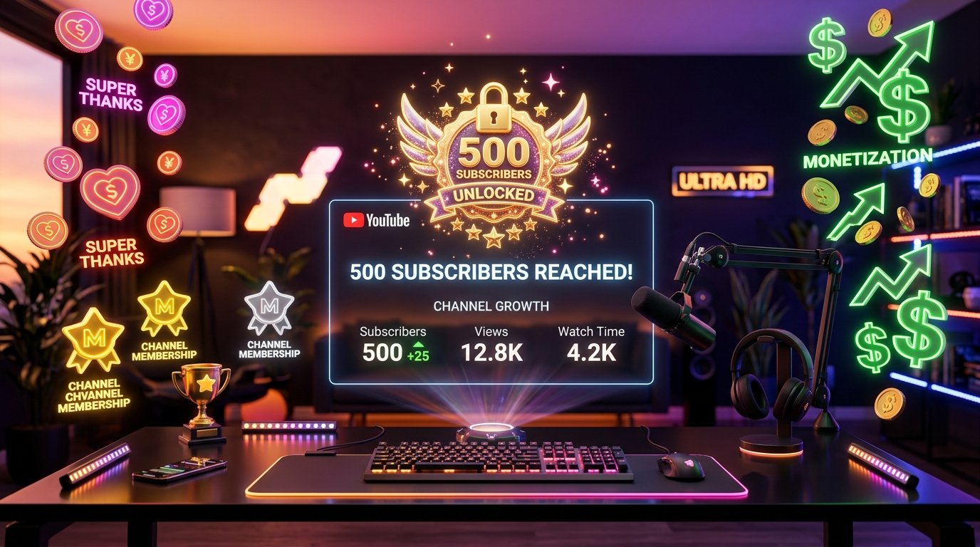 How to Monetize a YouTube Channel with Just 500 Subscribers (The 2026 Small Creator Guide)